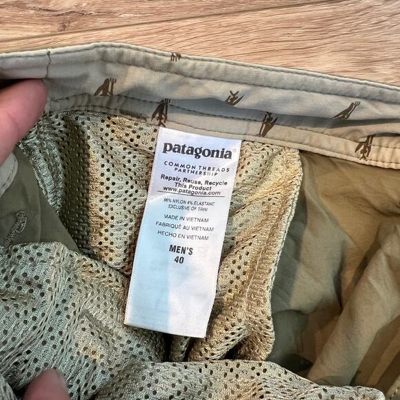 PATAGONIA Men's Stretch Wavefarer Walk Shorts 20" Size 40 - Picture 8 of 9